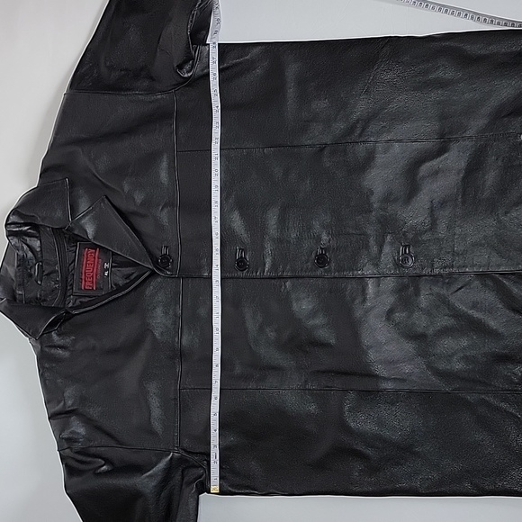FREQUENCY OUTERWEAR Black Genuine Leather Jacket/ Size Xl. - Picture 4 of 12